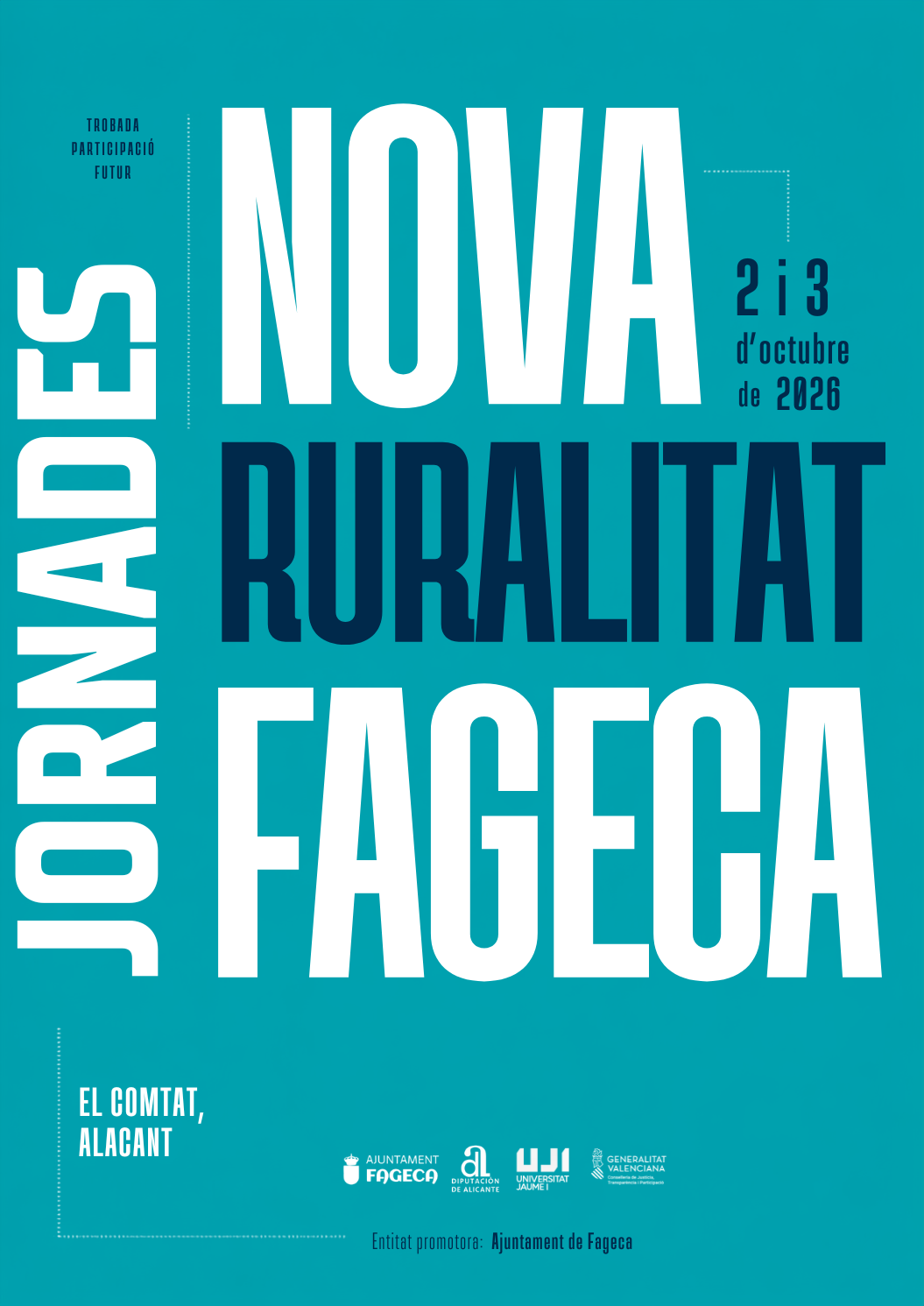 Cartell de les Jornades de la Nova Ruralitat de Fageca